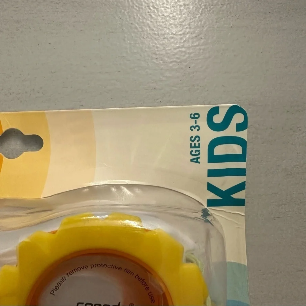 Speedo Sunny Vibes Goggle Features Yellow Flower Anti-Fog Kids Ages 3-6 NWT